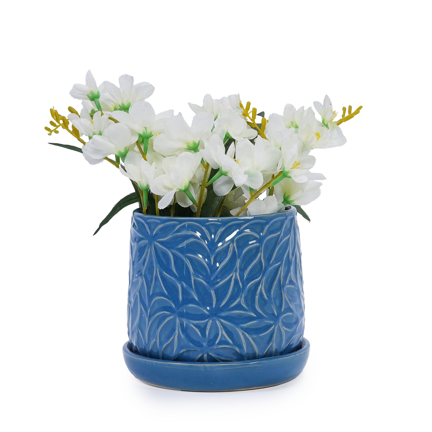 Handmade Ceramic Planter Set of 2, 6" & 8" Diameter, Deep