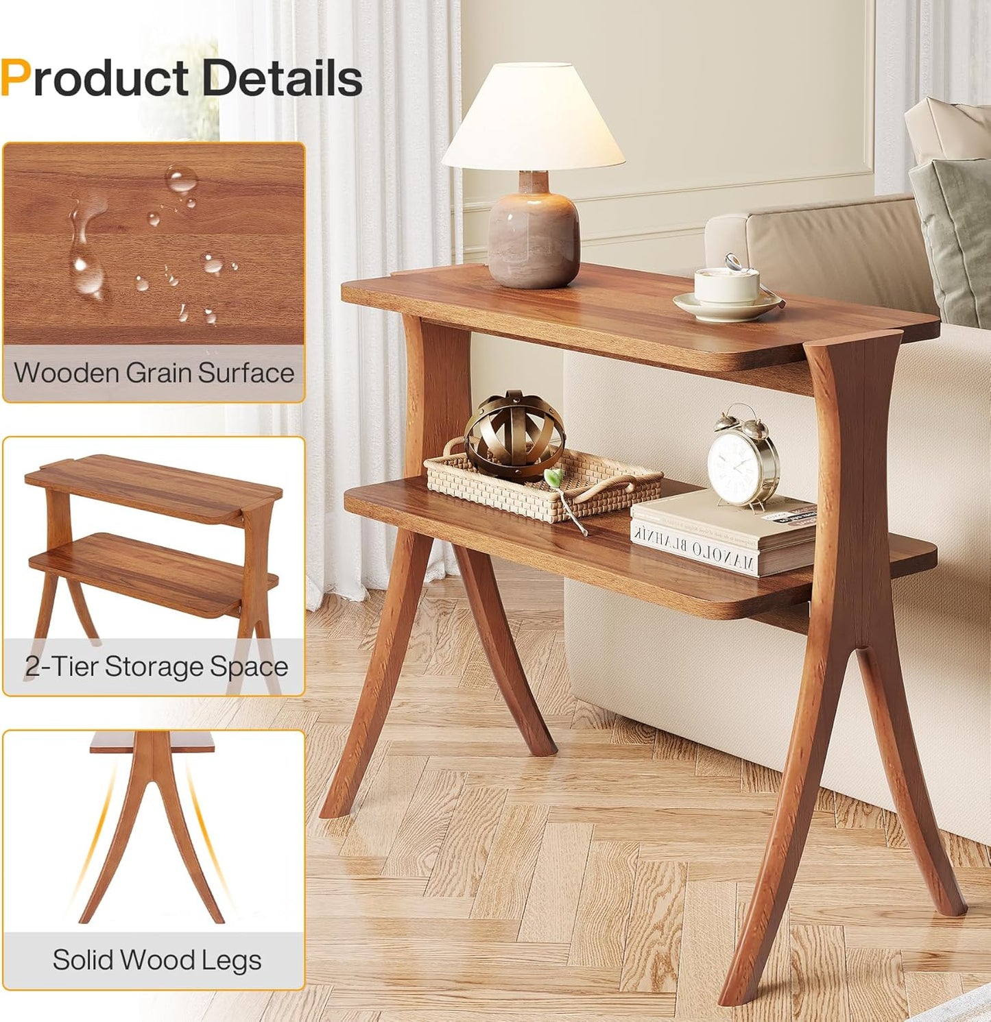 25.2” Narrow Side Table