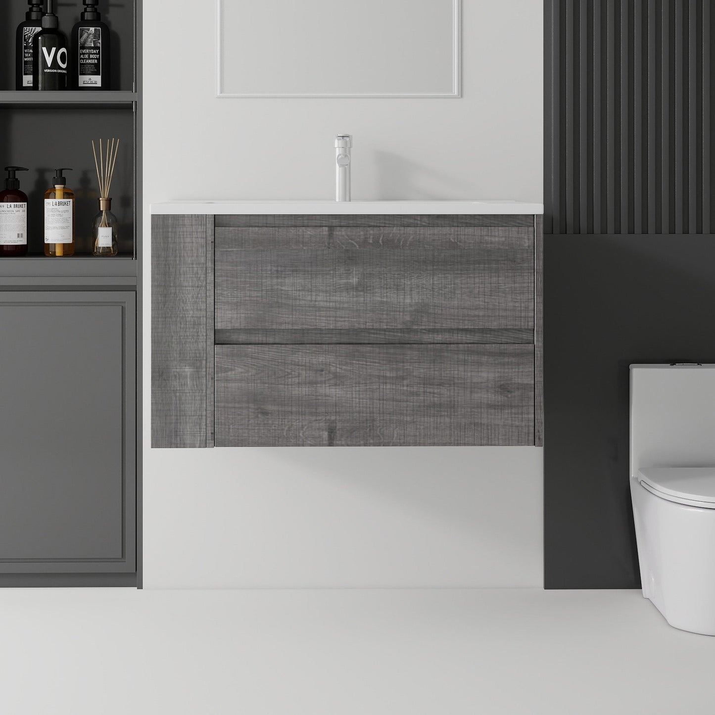 36 Inch Floating Bathroom Vanity with Sink