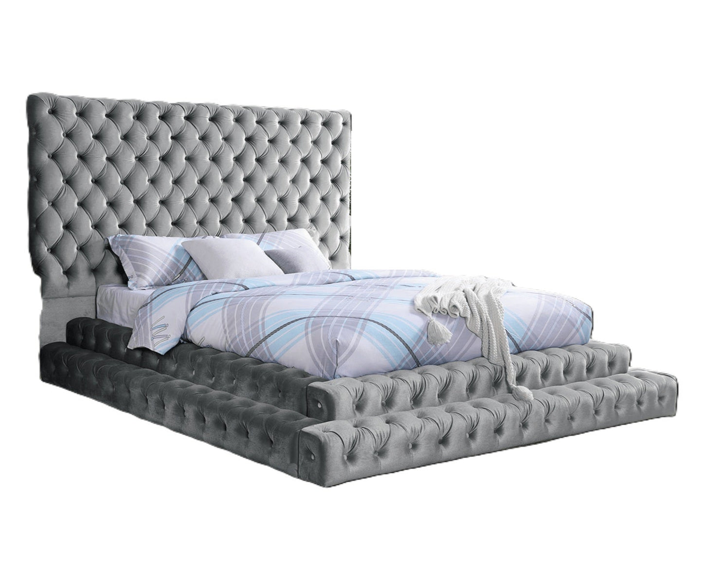 Contemporary Style Fully Upholstered Frame