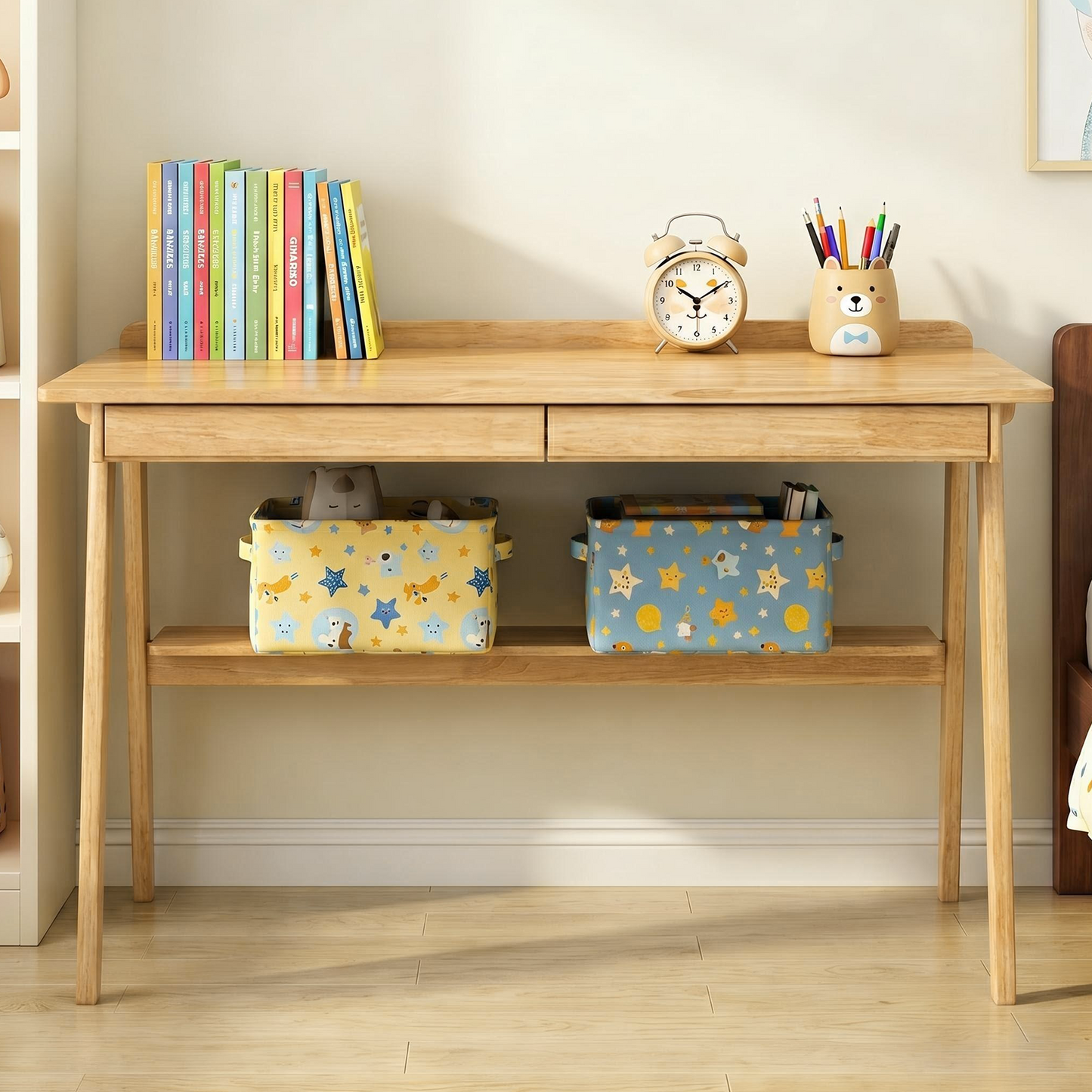 Solid Wood Writing Desk for Home Office