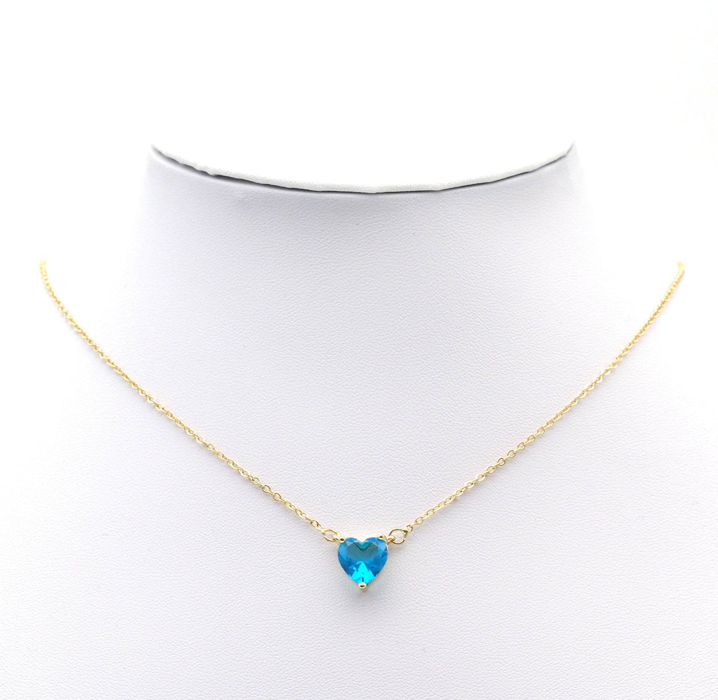 Colorful CZ Gold Heart Shape Connector Charm, Sku#F1513