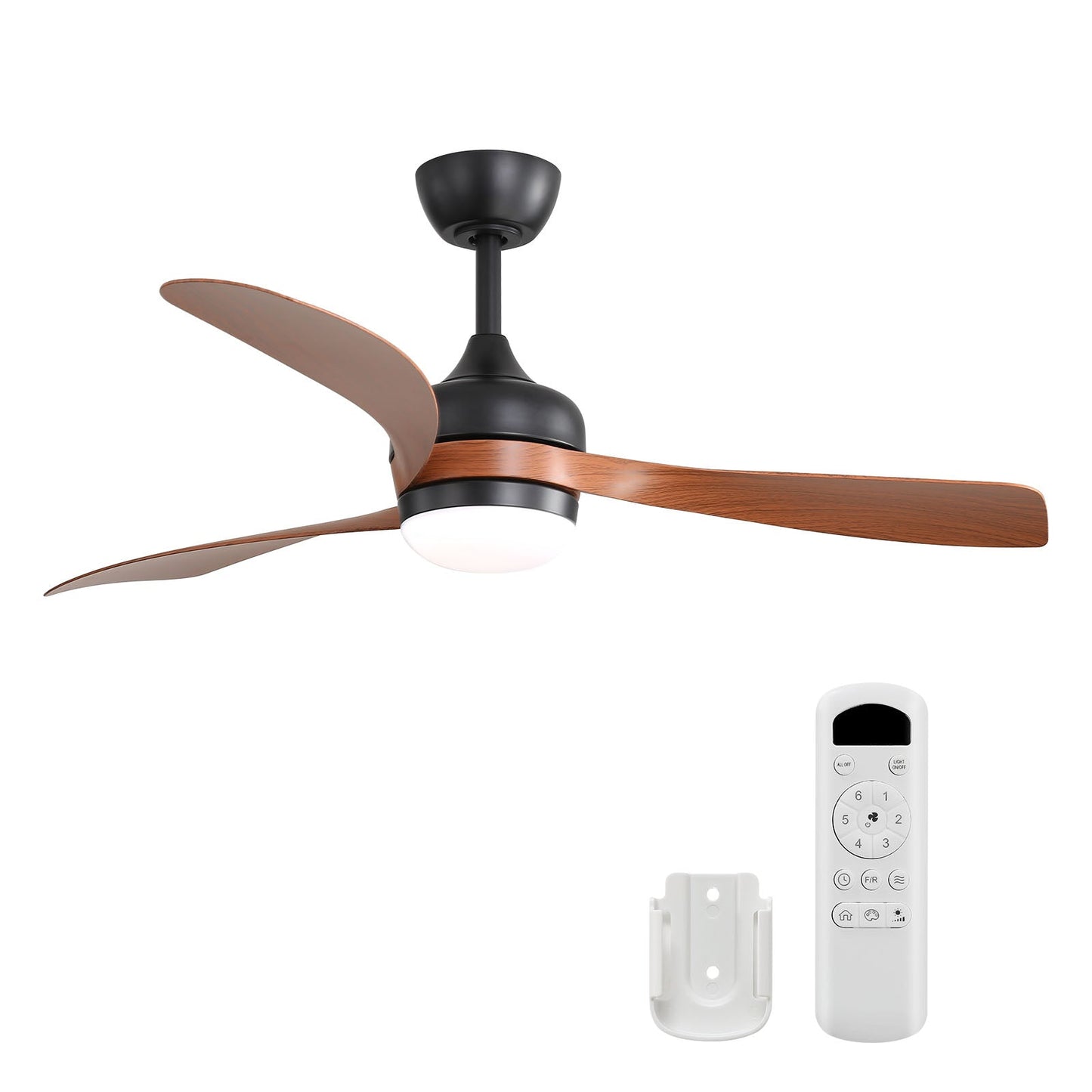 52-Inch Ceiling Fan With Reversible DC Motor and LED Light