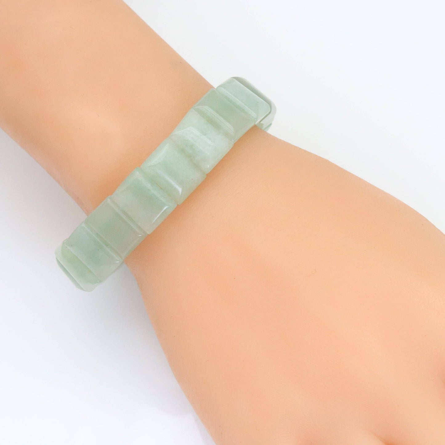 10x14mm Rectangle Stretchy bracelet, Sku#U1990
