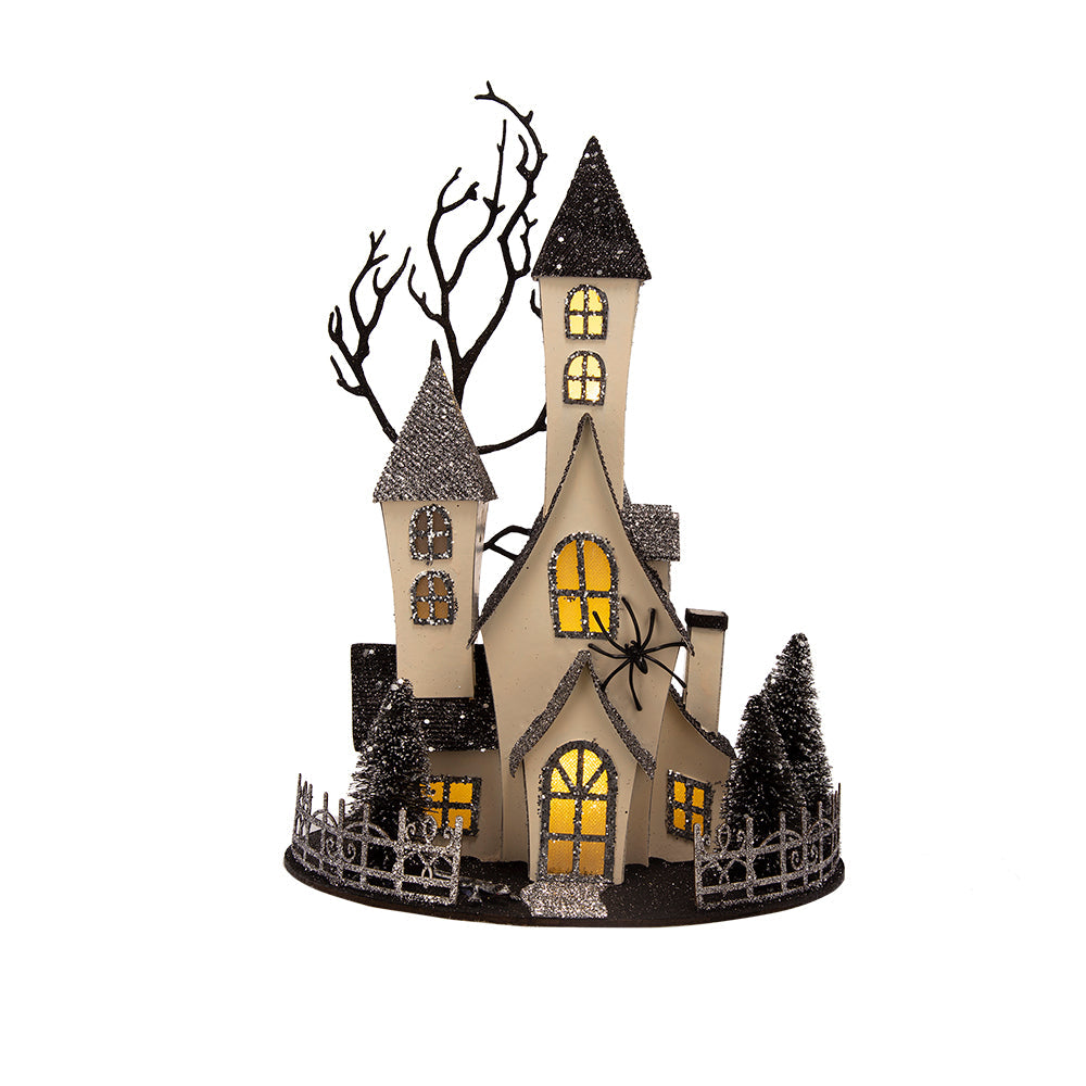 Lighted Cardboard Haunted House