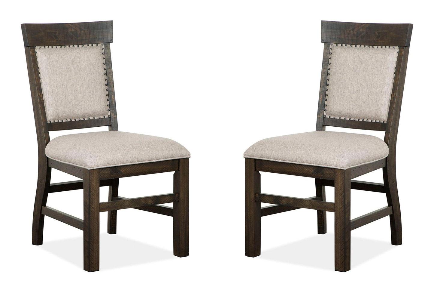 Bellamy - Dining Side Chair With Upholstered Seat & Back (Set of 2) - Peppercorn