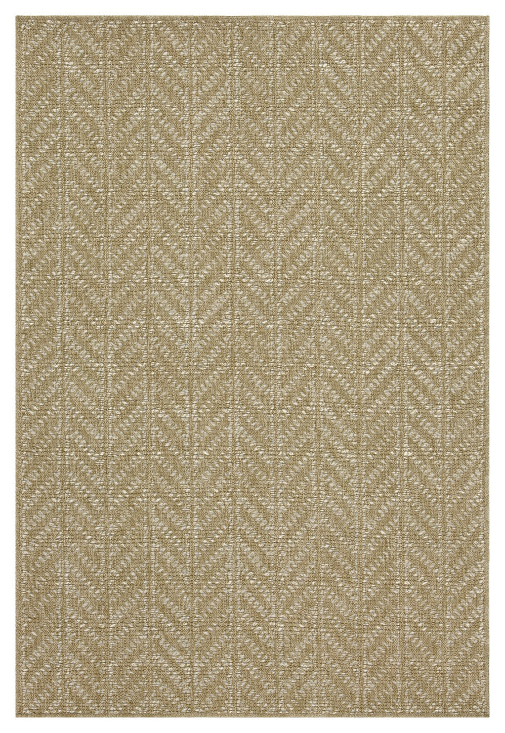 Earth GC_NTL1014 Jute/White Area Rug