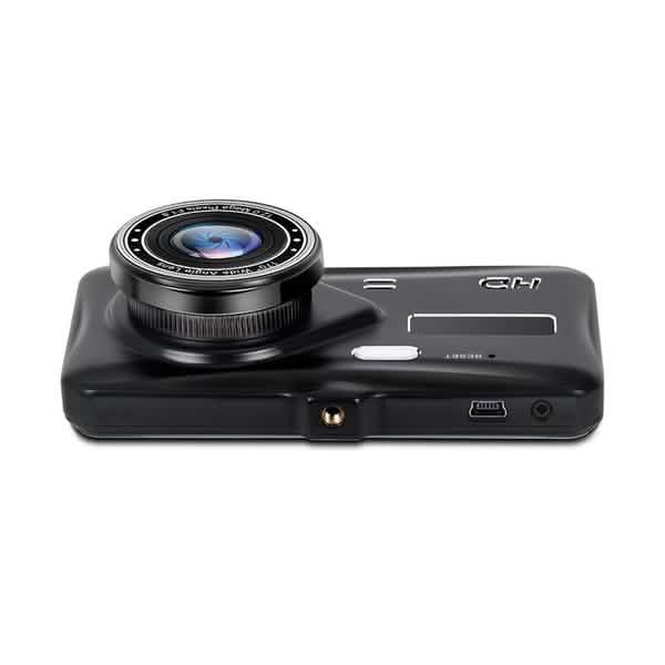 A6T 4インチ 170°広角 フルHD 1080P 車載DVR デュアルレンズ ダッシュカム リアビューカメラ タッチスクリーン付きビデオレコーダー