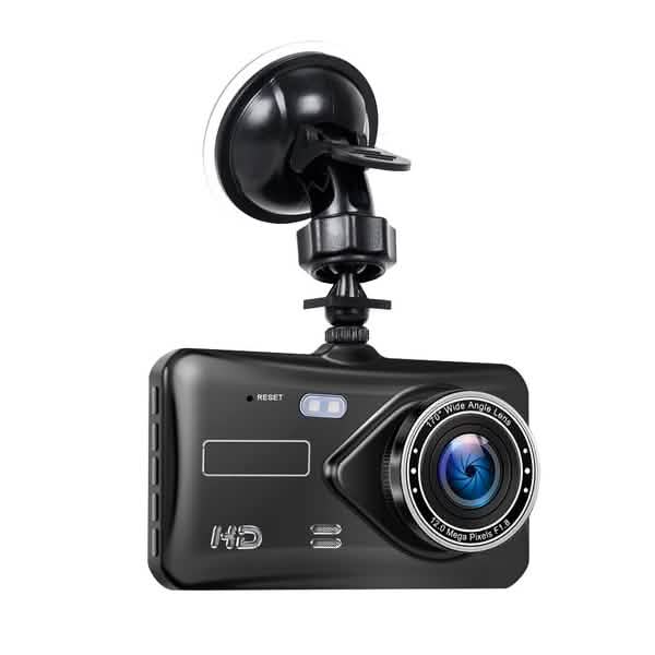 A6T 4インチ 170°広角 フルHD 1080P 車載DVR デュアルレンズ ダッシュカム リアビューカメラ タッチスクリーン付きビデオレコーダー