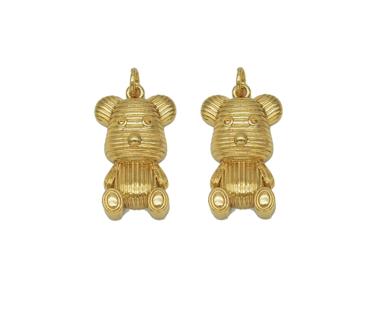 Gold Gloomy Bear Charm, Sku#F1476C