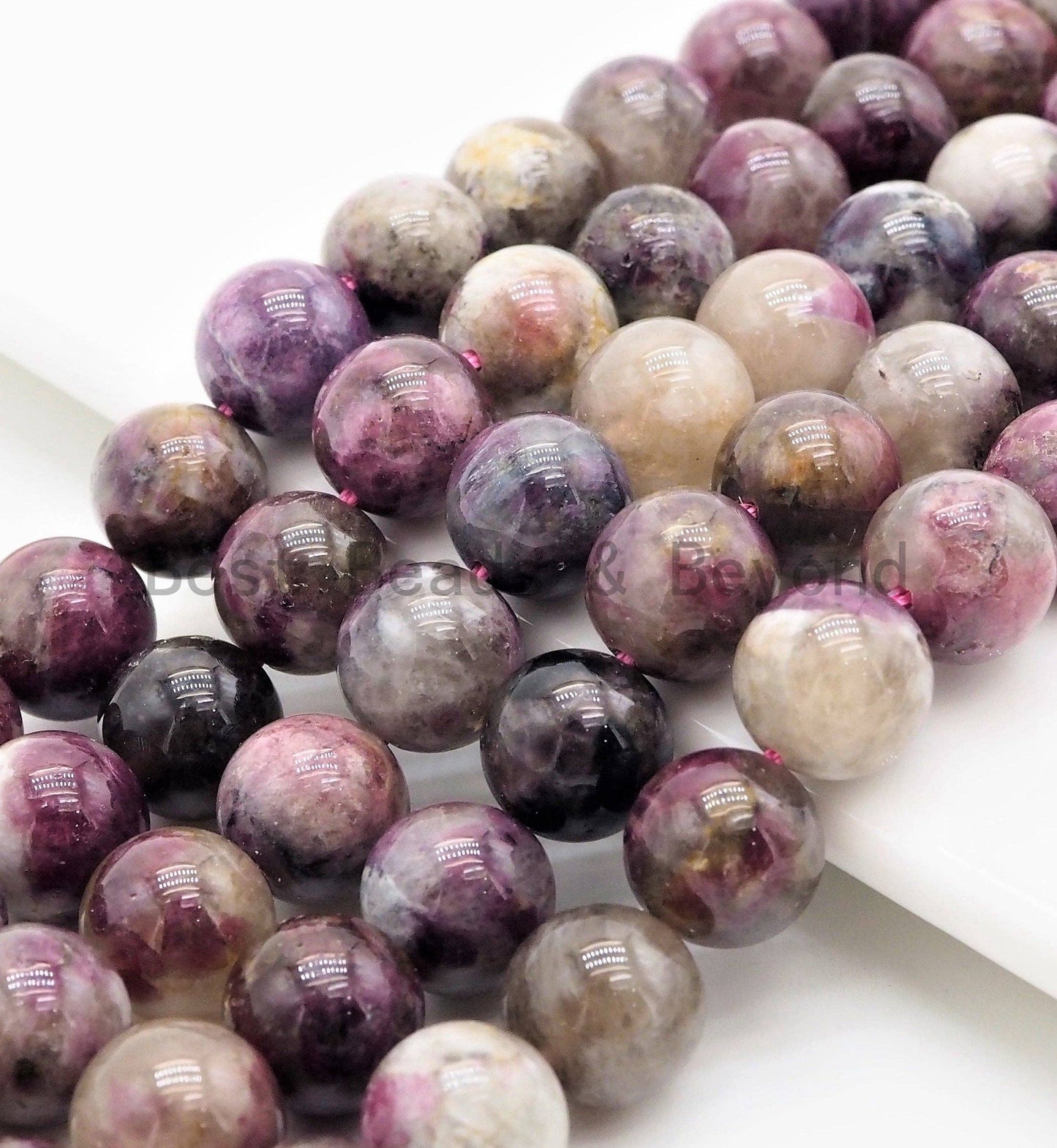 High Quality Natural Tourmaline beads, 6mm/8mm/10mm Round Smooth Natural Tourmaline Gemstone Beads, 15.5inch strand, SKU#U330