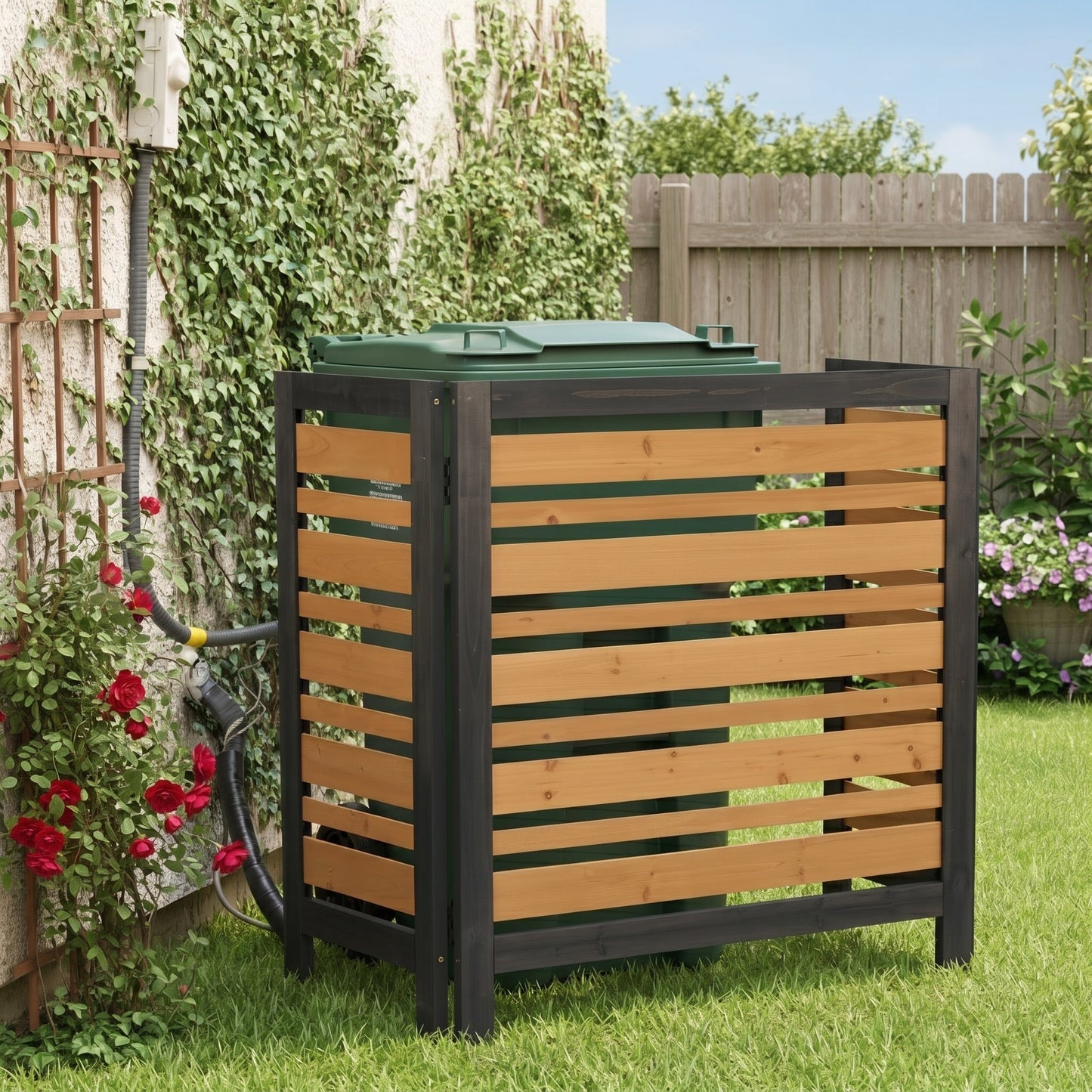 3-Panel Outdoor Air Conditioner Fence Screen