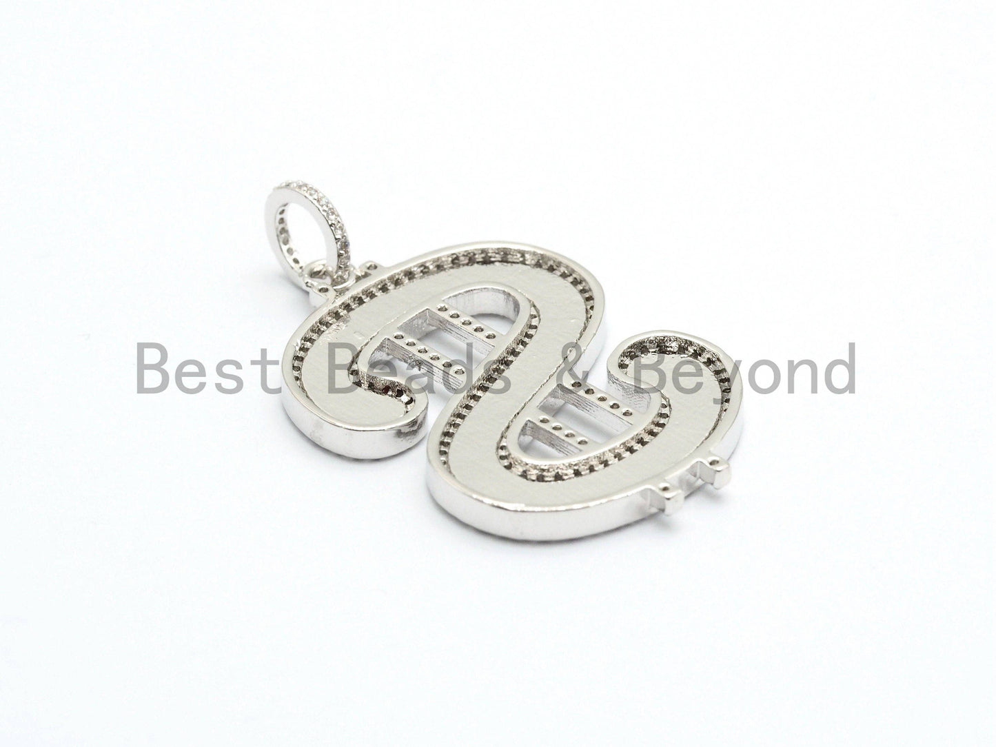 30x44mm Large Enamel Red Letter S Pendant,CZ Micro Pave Oil Drop Music Symbol pendant,Enamel pendant,Enamel Jewelry,sku#F584