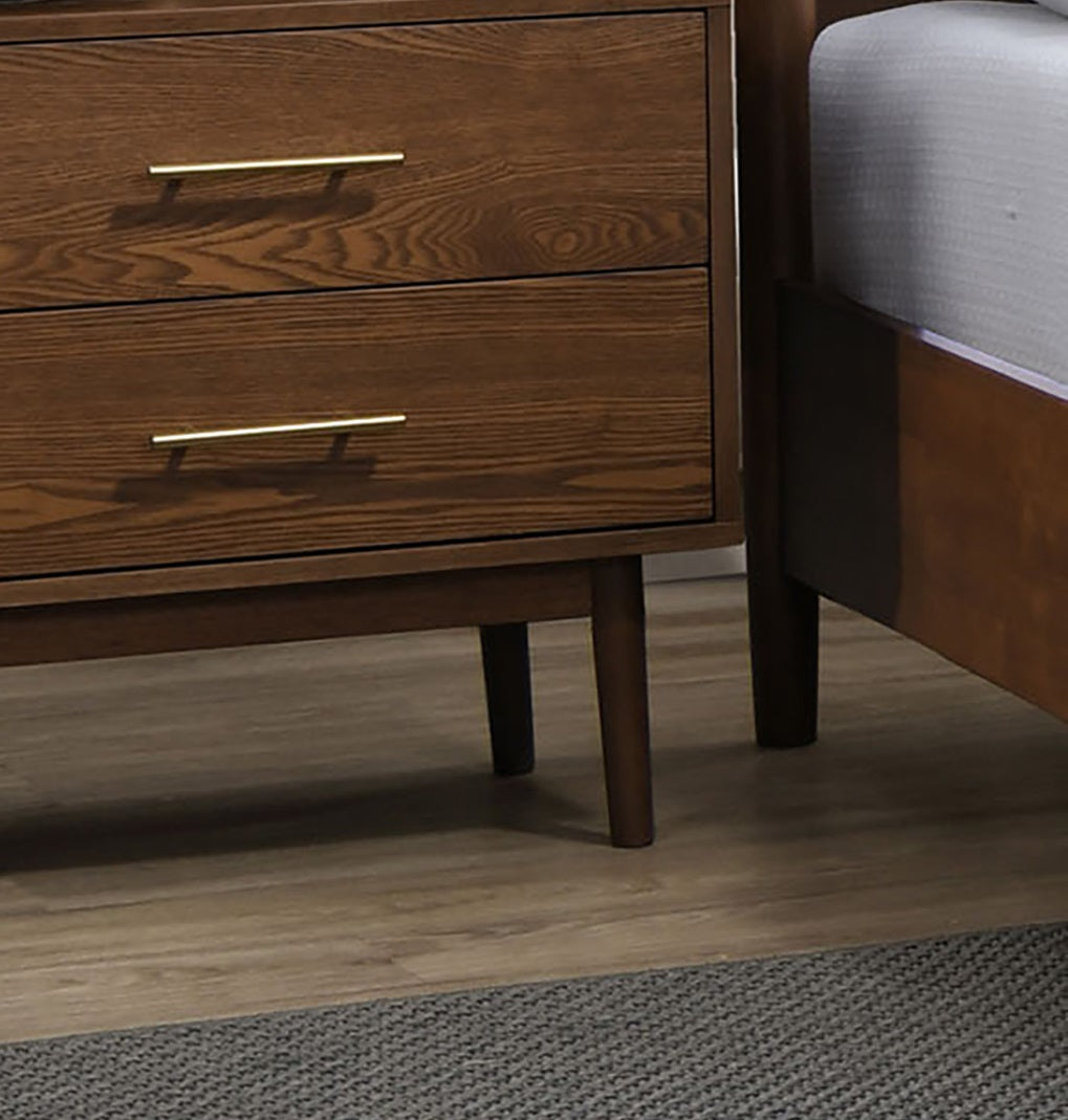 Walnut Color 3-Piece Bedroom Set