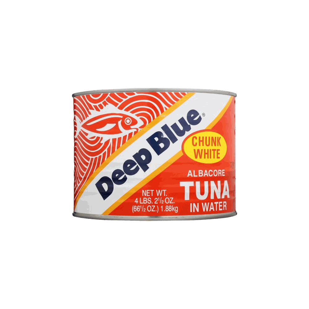 DEEP BLUE: Chunk White Albacore Tuna In Water, 4 lb - Premium Quality