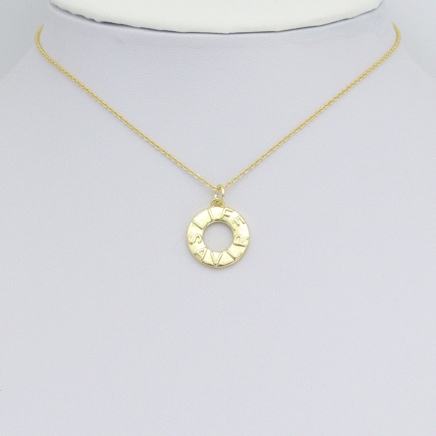 Gold Life SAVLR Charm Pendant, Sku#LK1135