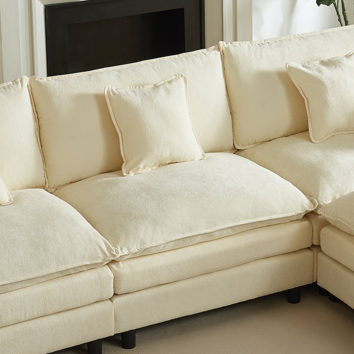 Modular Sectional Sofa, 110 Inch L Shaped Couch Set