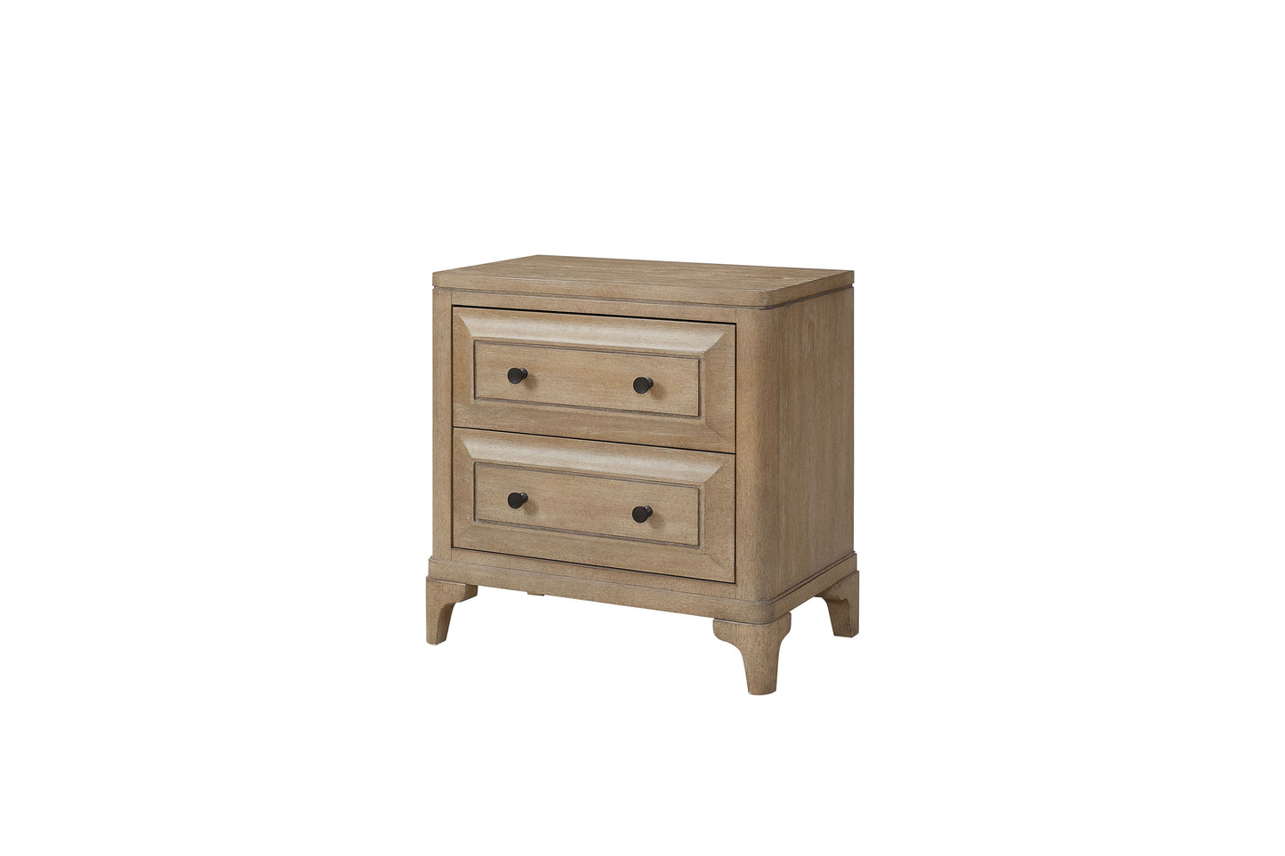 2 Drawer Nightstand With USB Charging Ports