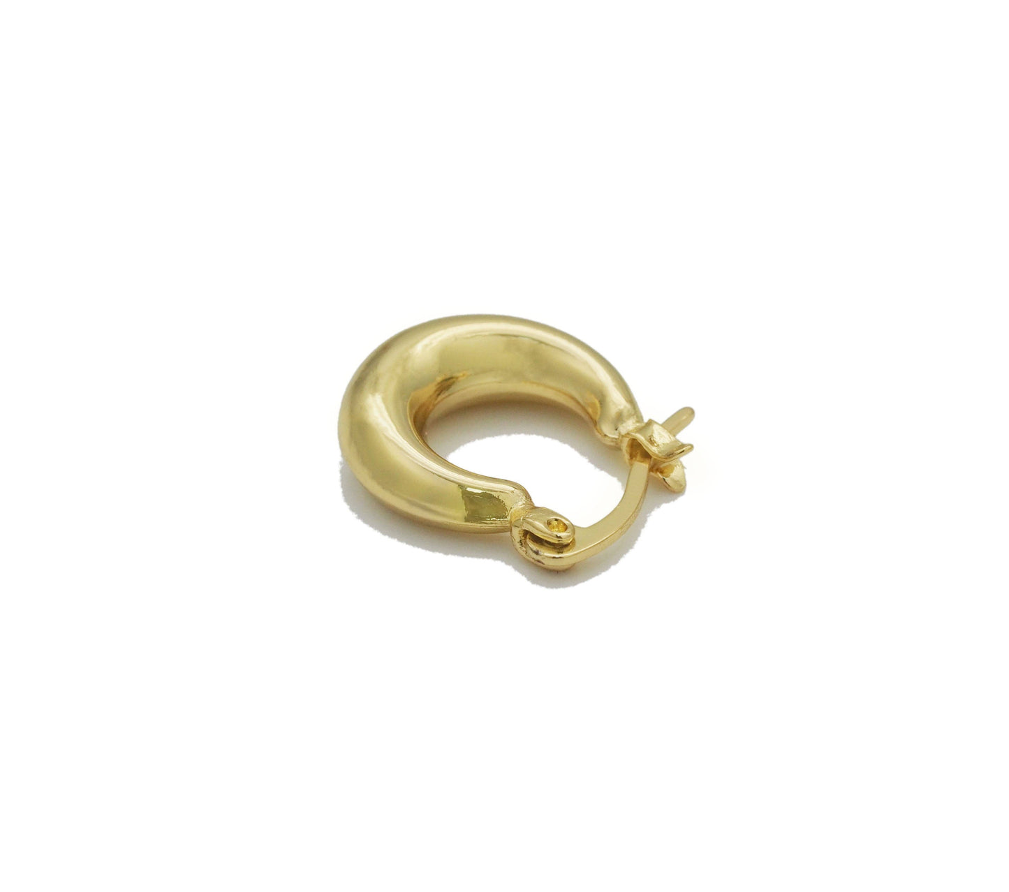 Everyday Gold Hoop Earrings, Sku#J375