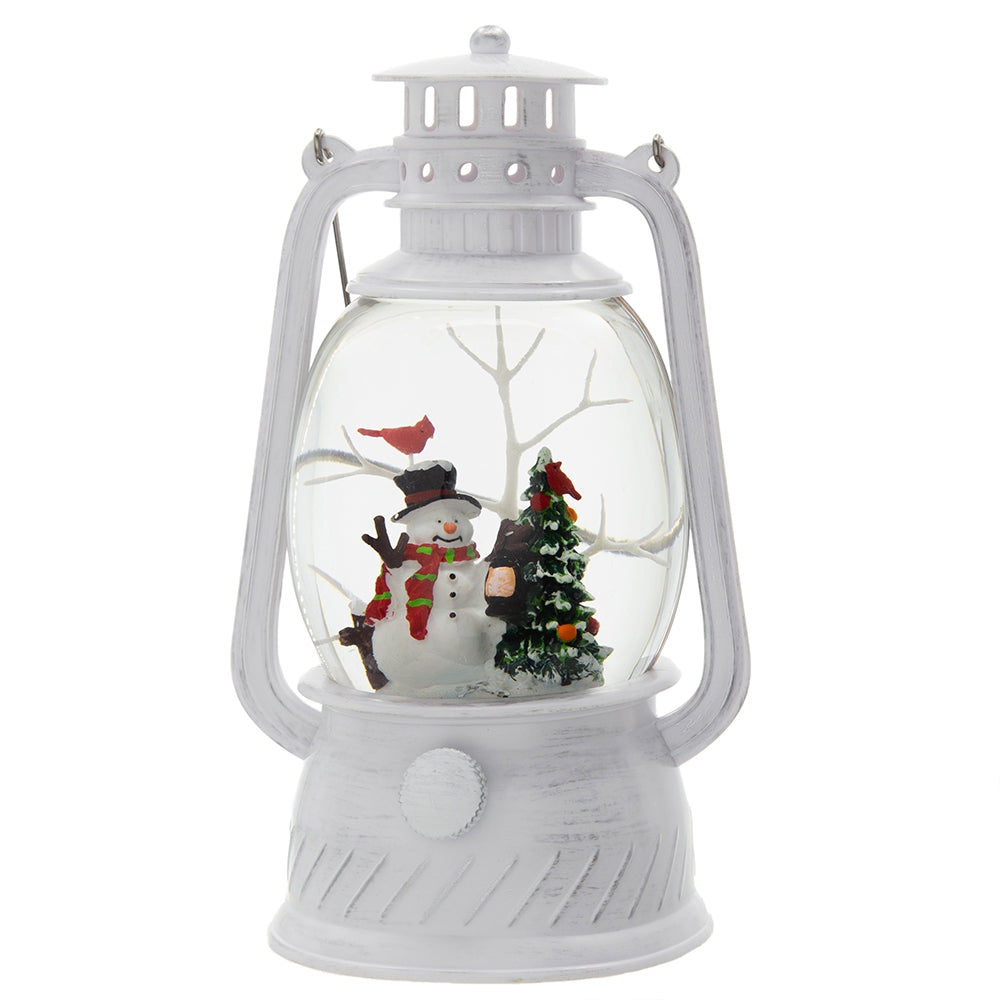 Christmas Lighted White Spinning Lantern