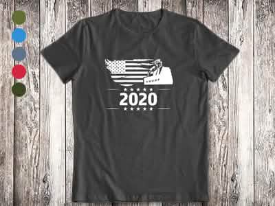 T-shirt Trump 2020 pour hommes et femmes
