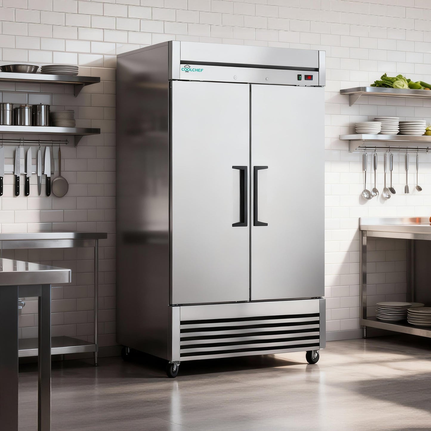 54" Commercial Freezer - 49 Cu.Ft Double Door