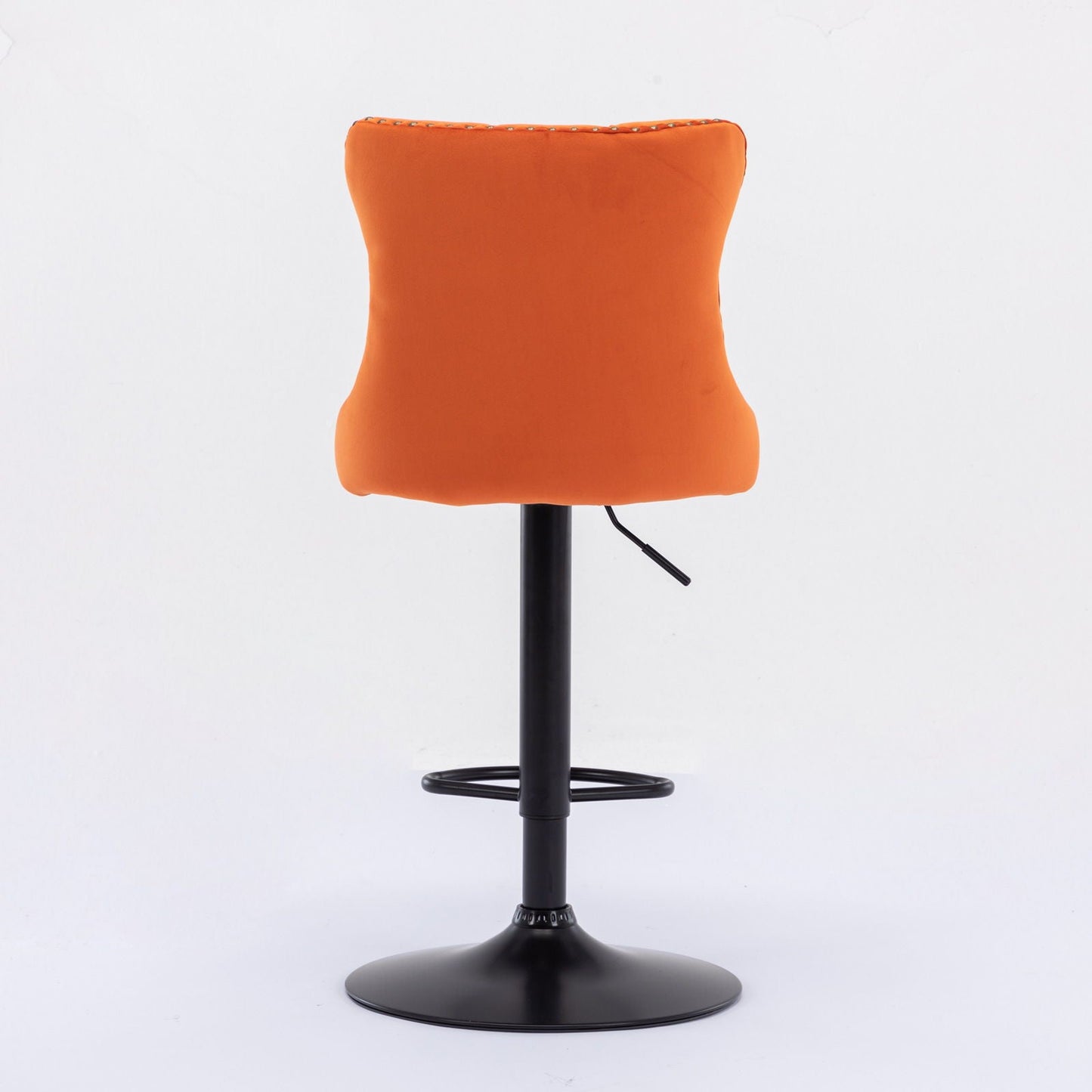 Swivel Barstools Adjusatble Seat Height, Modern Upholstered Bar Stools With Backs Comfortable Tufted For Home Pub And Kitchen Island (Set of 2)