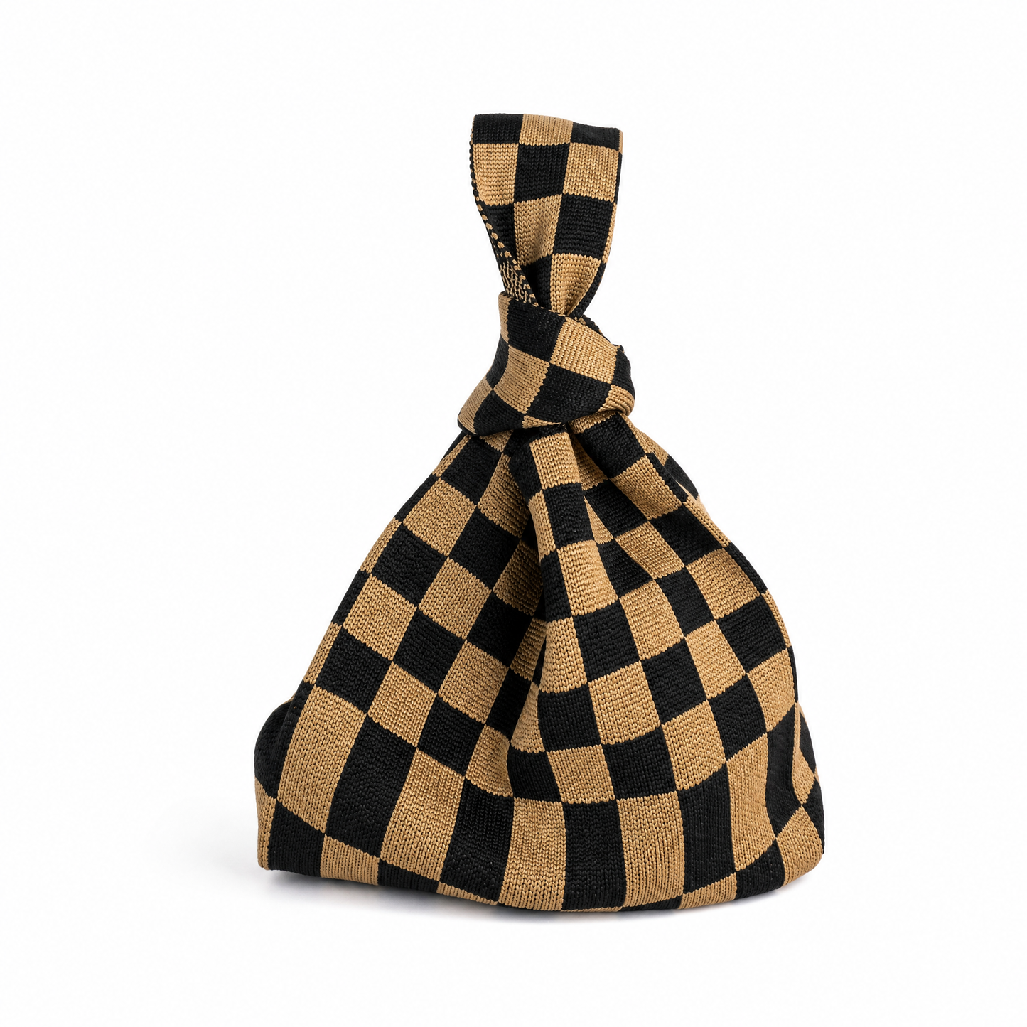 The Classic Checkered Brown Handbag