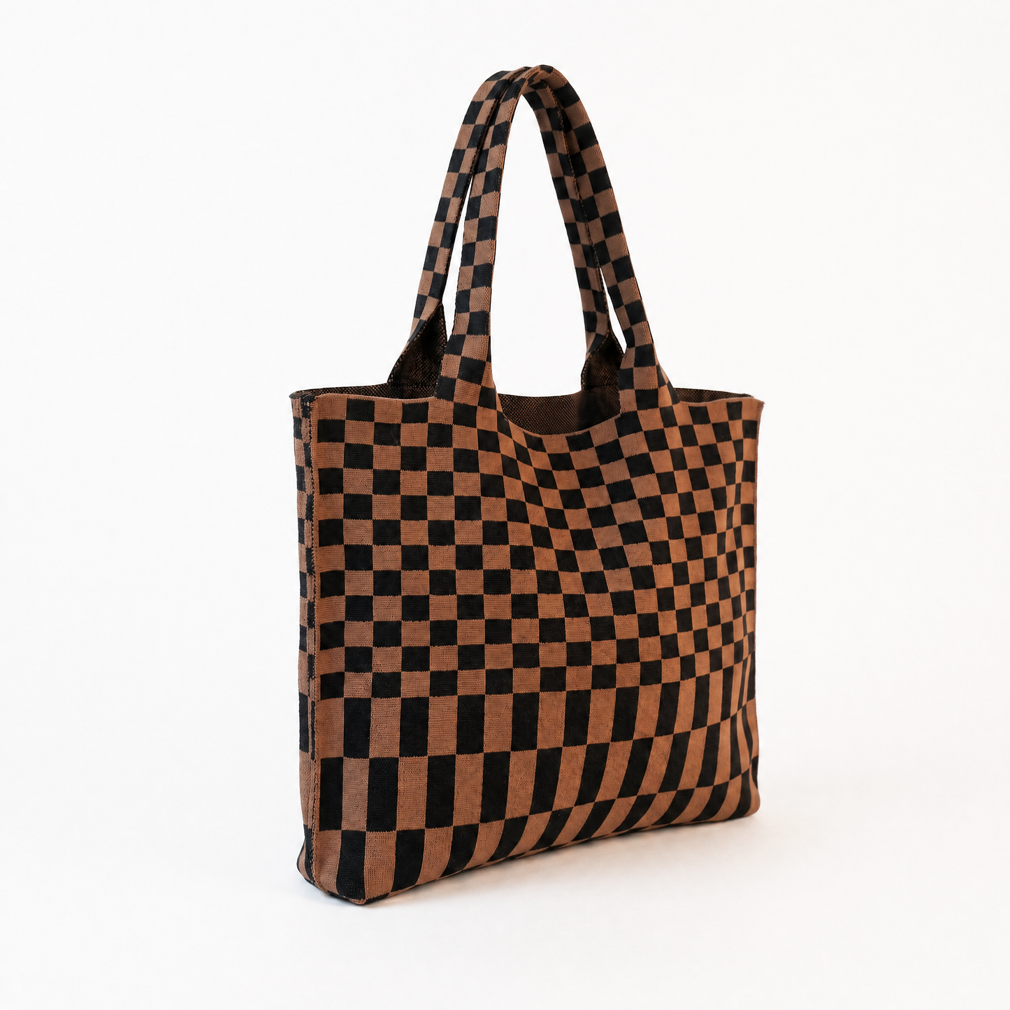Classic Checkered Skinny Tote