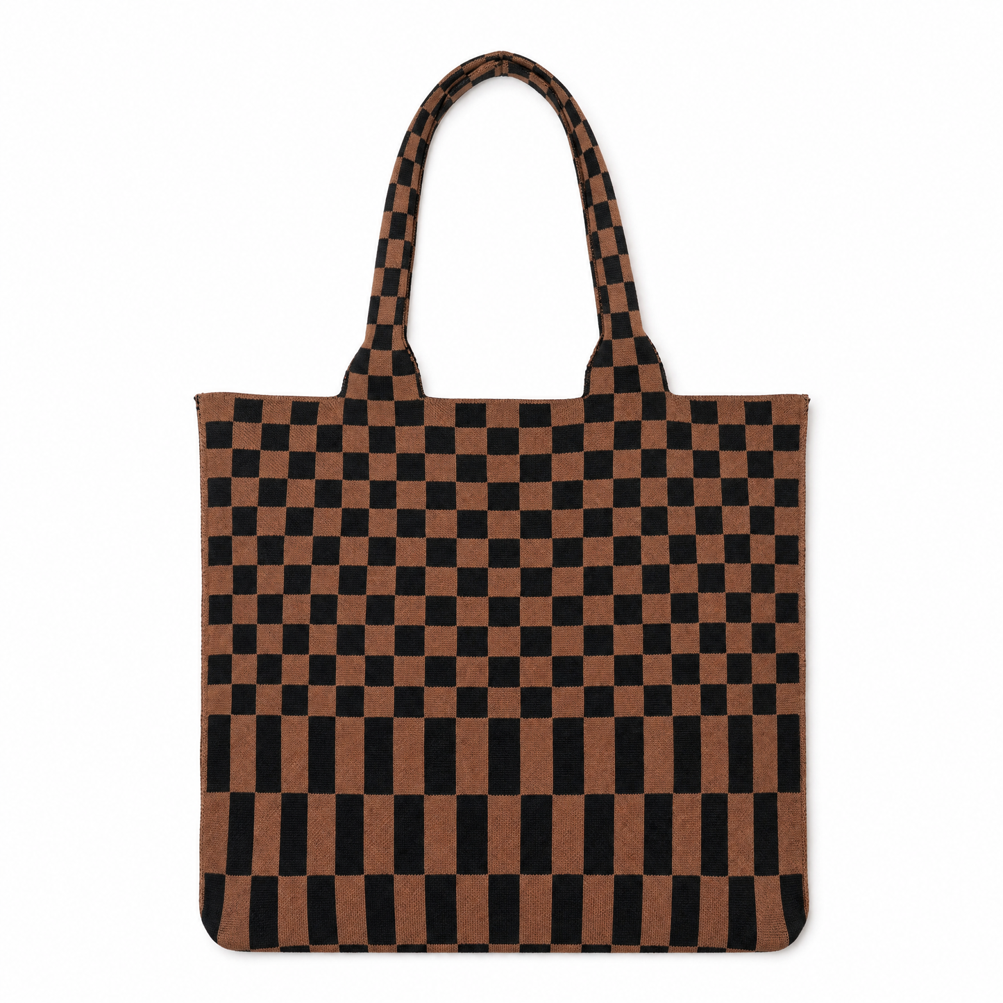 Classic Checkered Skinny Tote