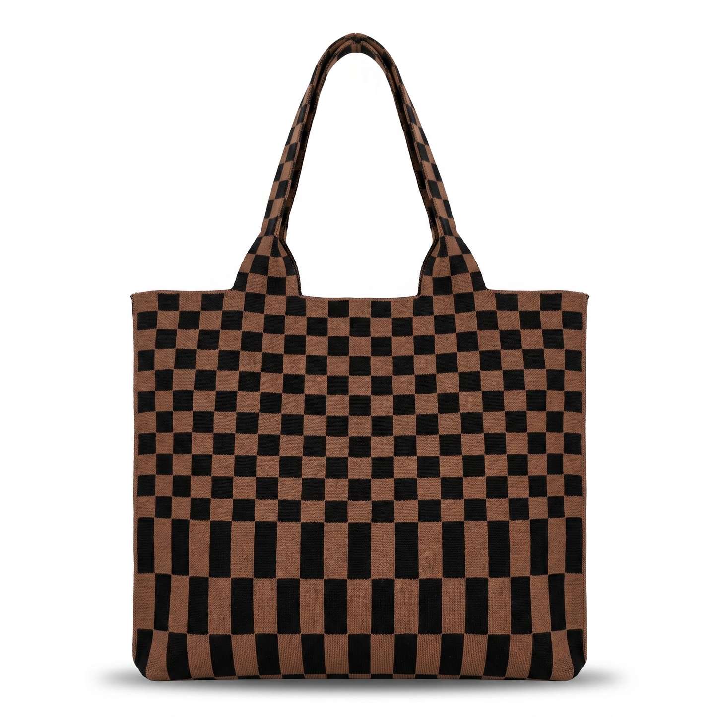Classic Checkered Skinny Tote