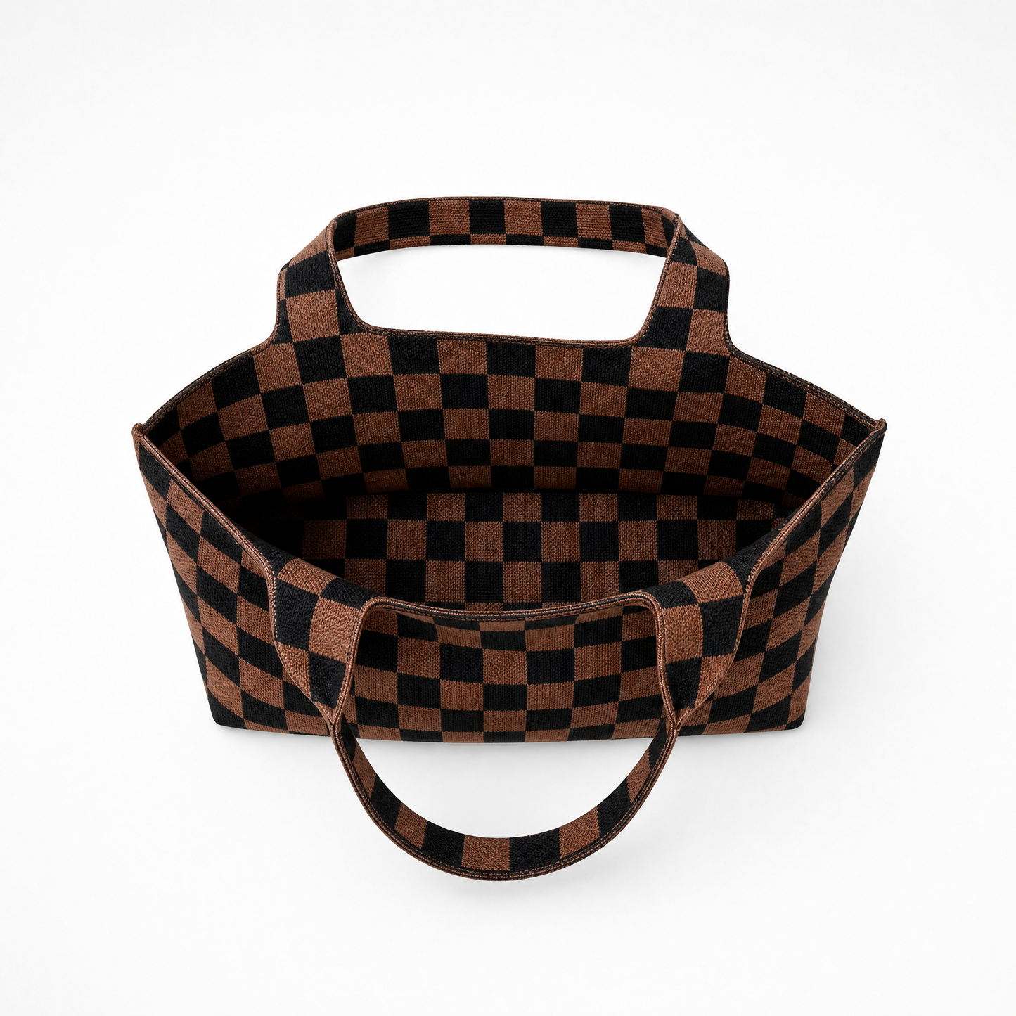 Classic Checkered Skinny Tote