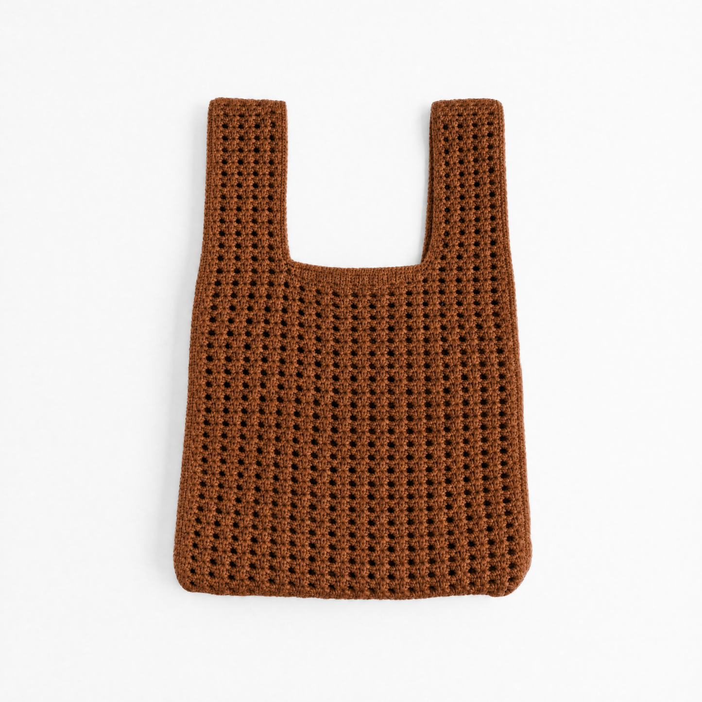 Brown Crochet Handbag
