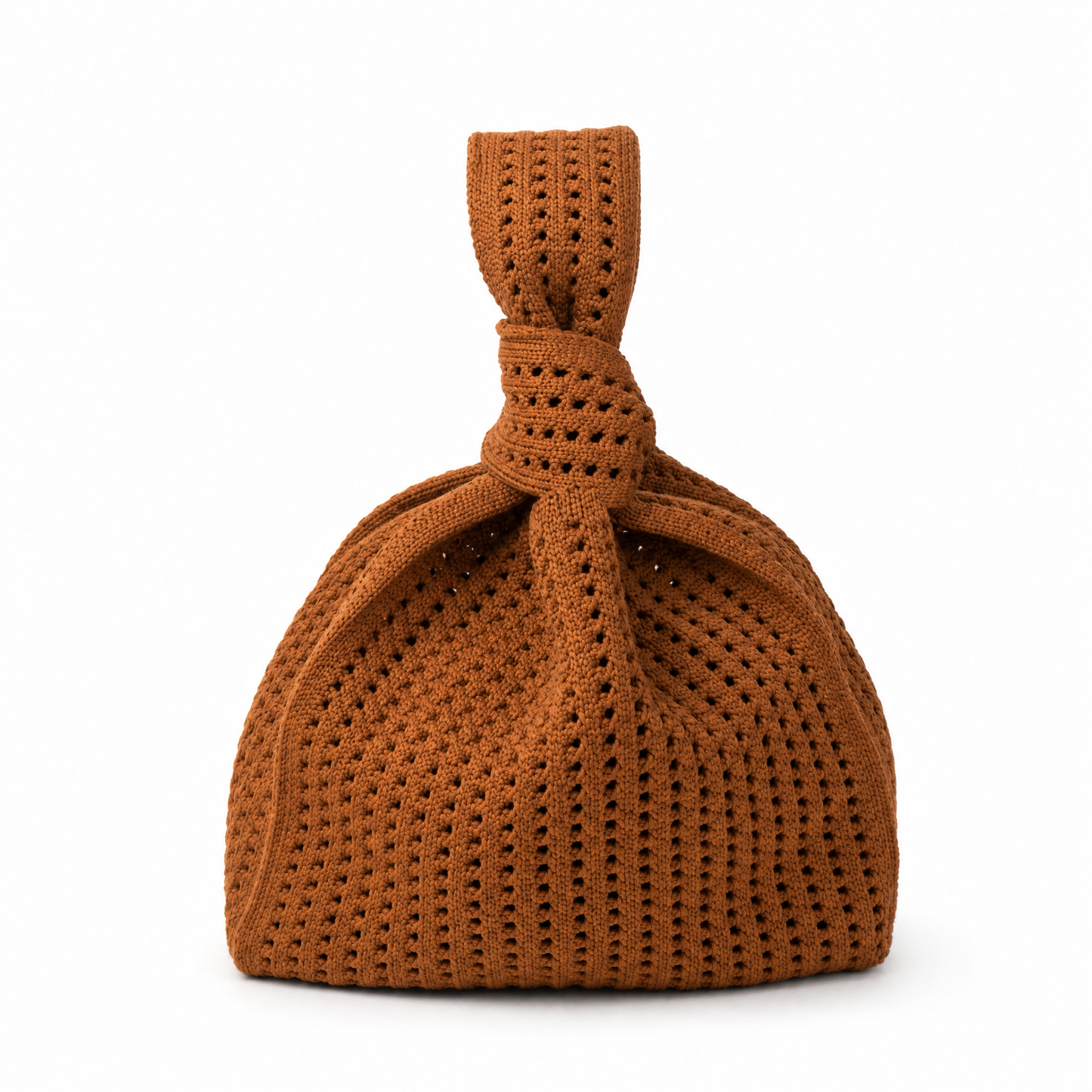 Brown Crochet Handbag