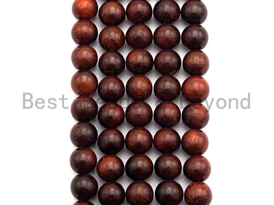 Natural Smooth Round Wood beads, 6mm/8mm/10mm/12mm Natural Brown Wood beads, Natural  Wood Grain Beads, 15.5inch strand,SKU#U470