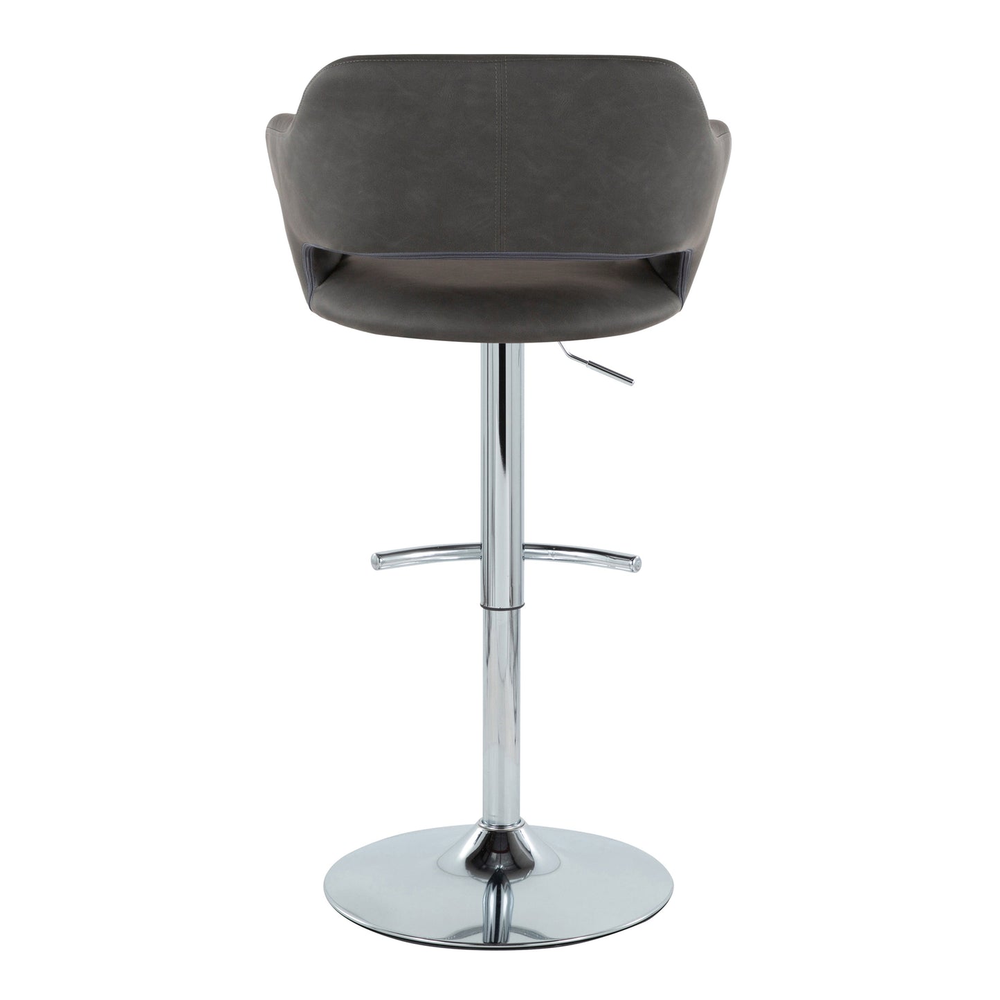 Contemporary Adjustable Barstool with Swivel