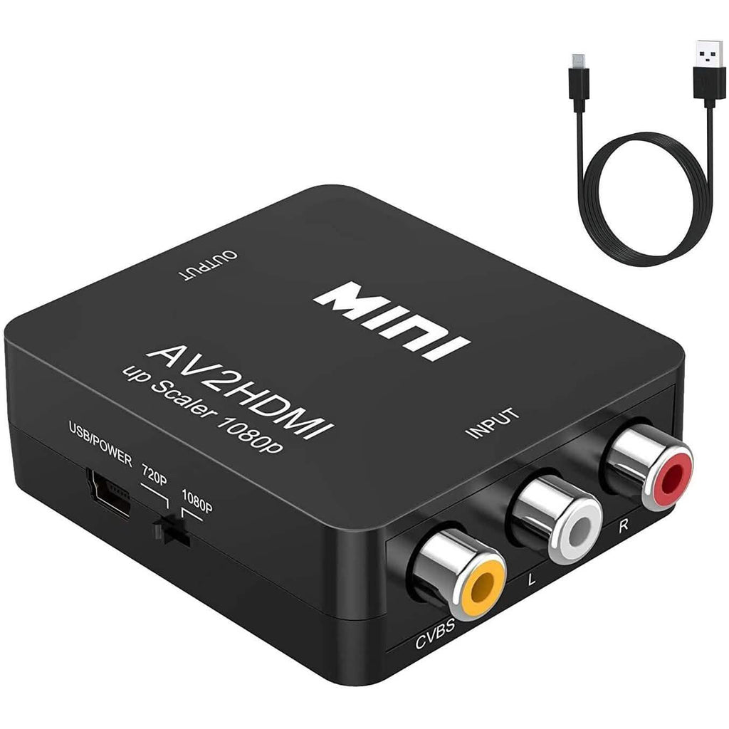 ABLEWE Adaptateur Mini Convertisseur Audio Vidéo RCA Composite CVBS 1080P