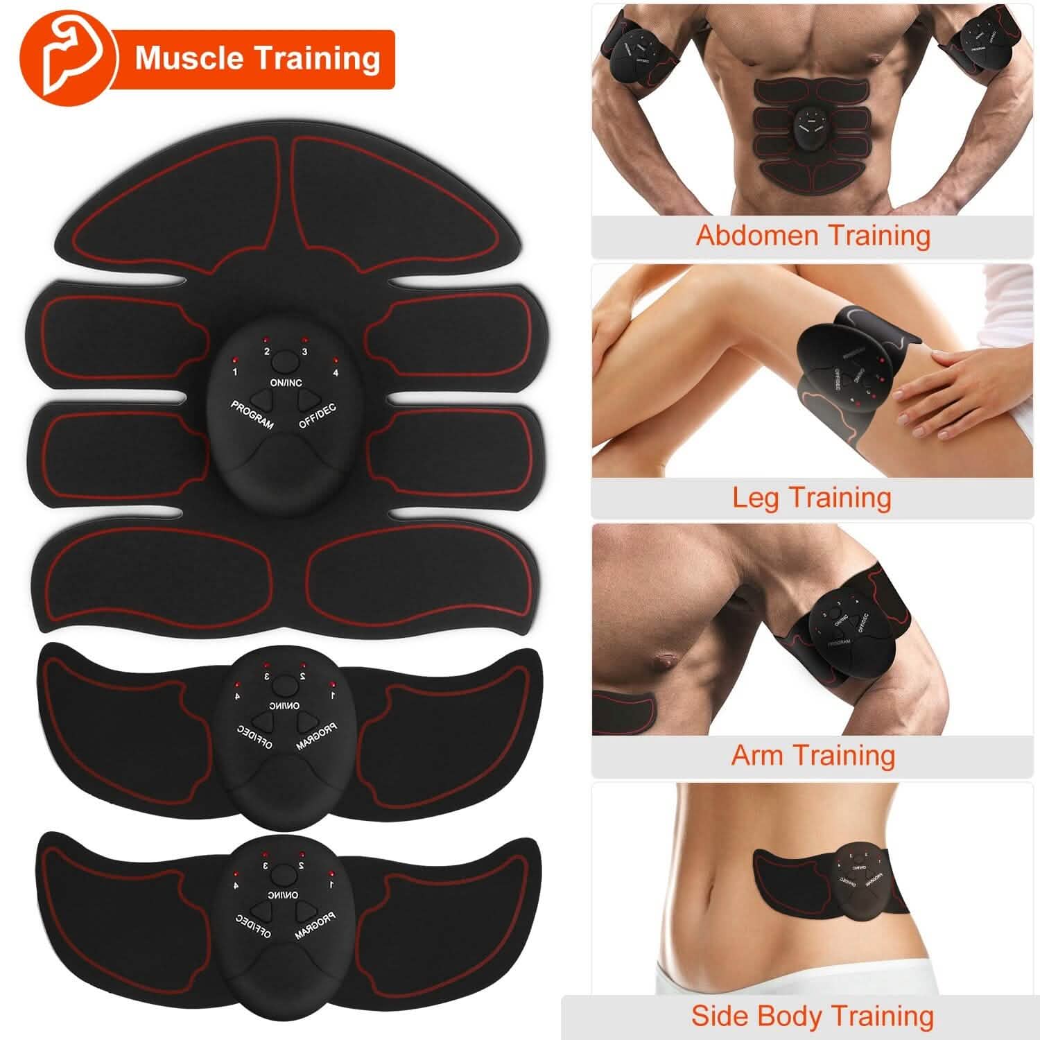 Abs Stimulator Muscle Toner EMS with 6 Modes