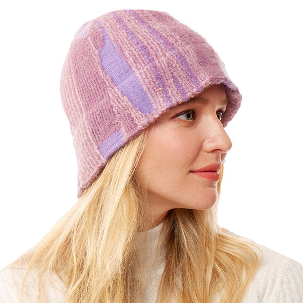 Abstract Patterned Soft Fabric Bucket Hat