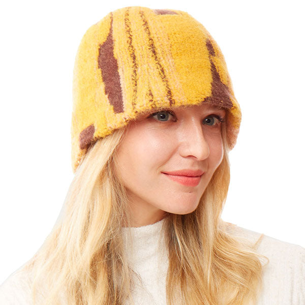 Abstract Patterned Soft Fabric Bucket Hat