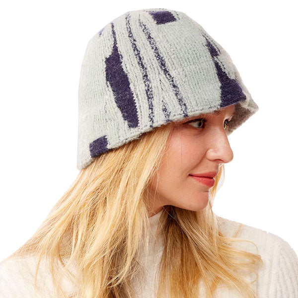 Abstract Patterned Soft Fabric Bucket Hat