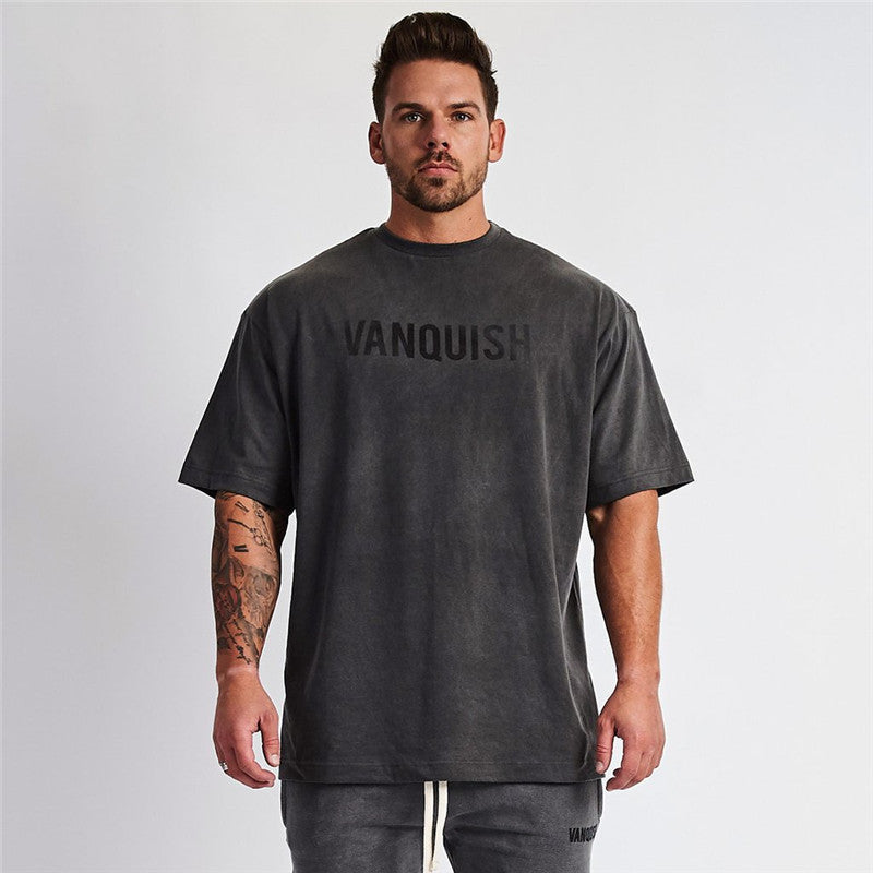 Men's Plus Size Round Neck Half Sleeve T-Shirt