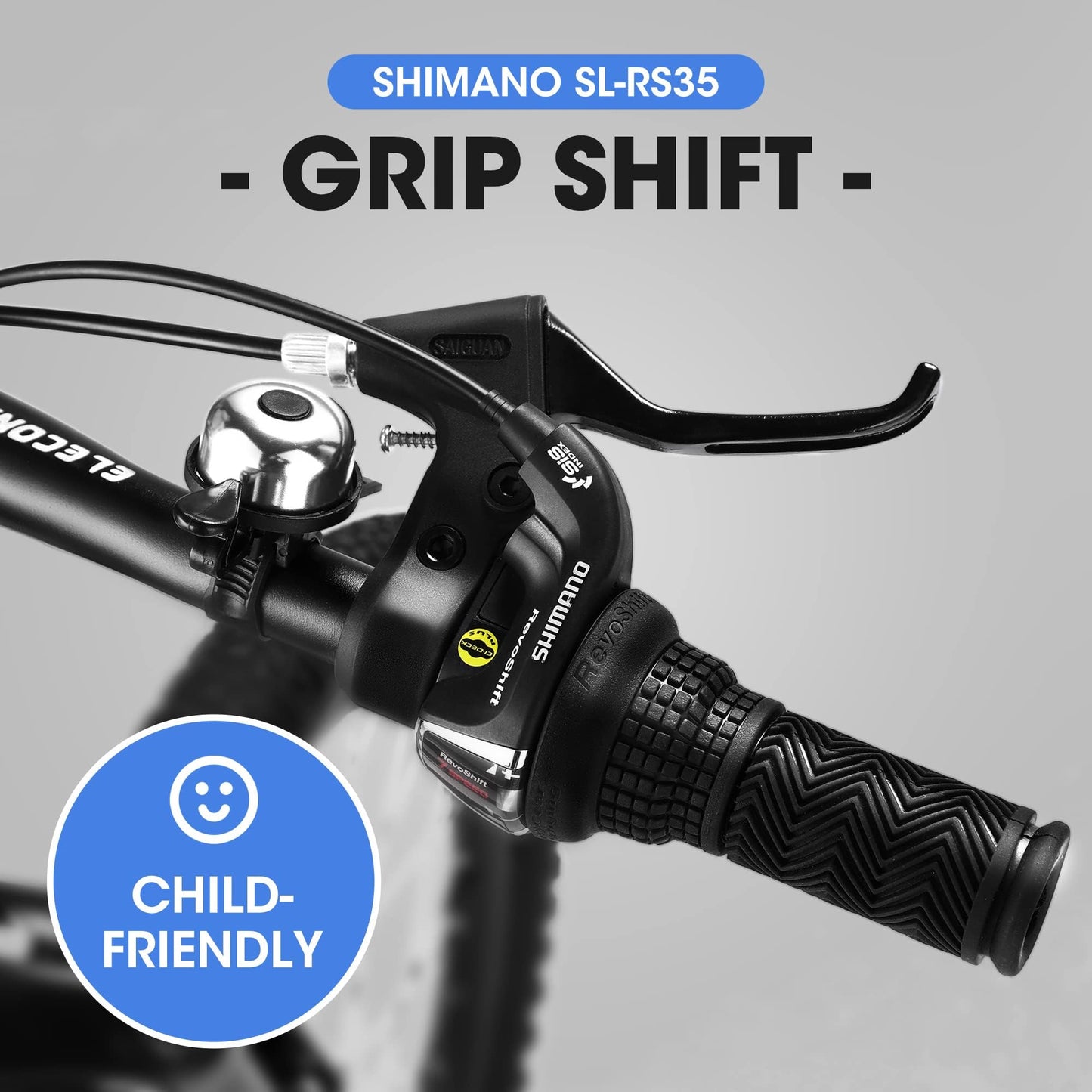Ecarpat 20 Inch Kids' Mountain Bike, Ages 6-12