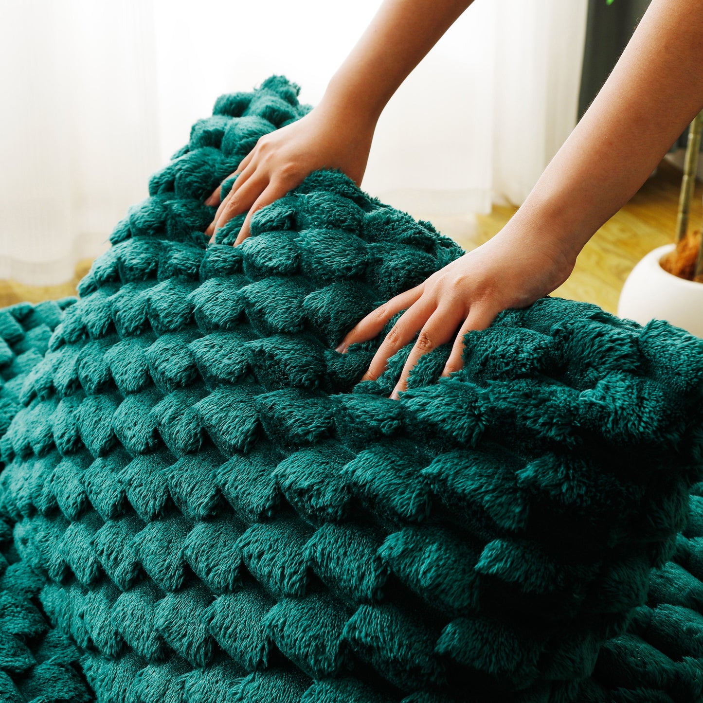 Green Turtle Velvet Versatile Sofa