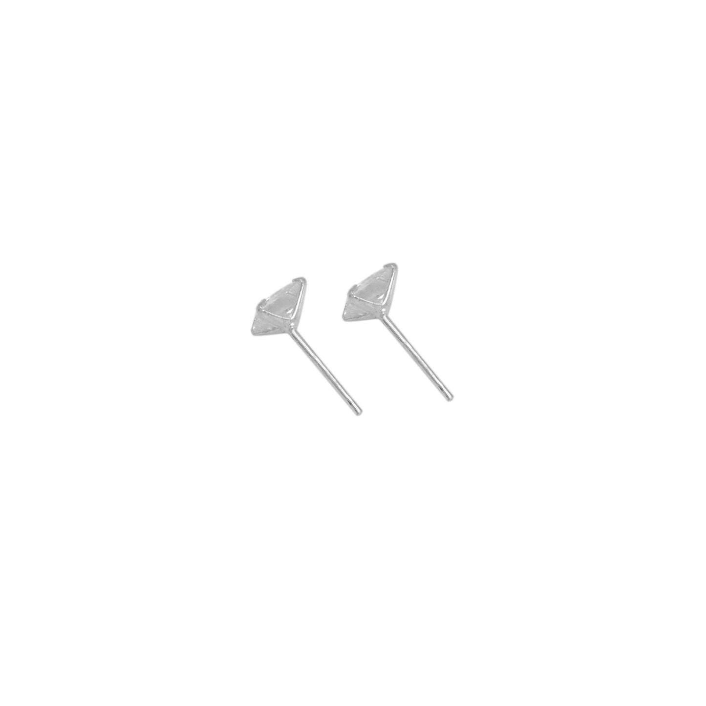 Sterling Silver Square shape stud earrings, sku#LX396