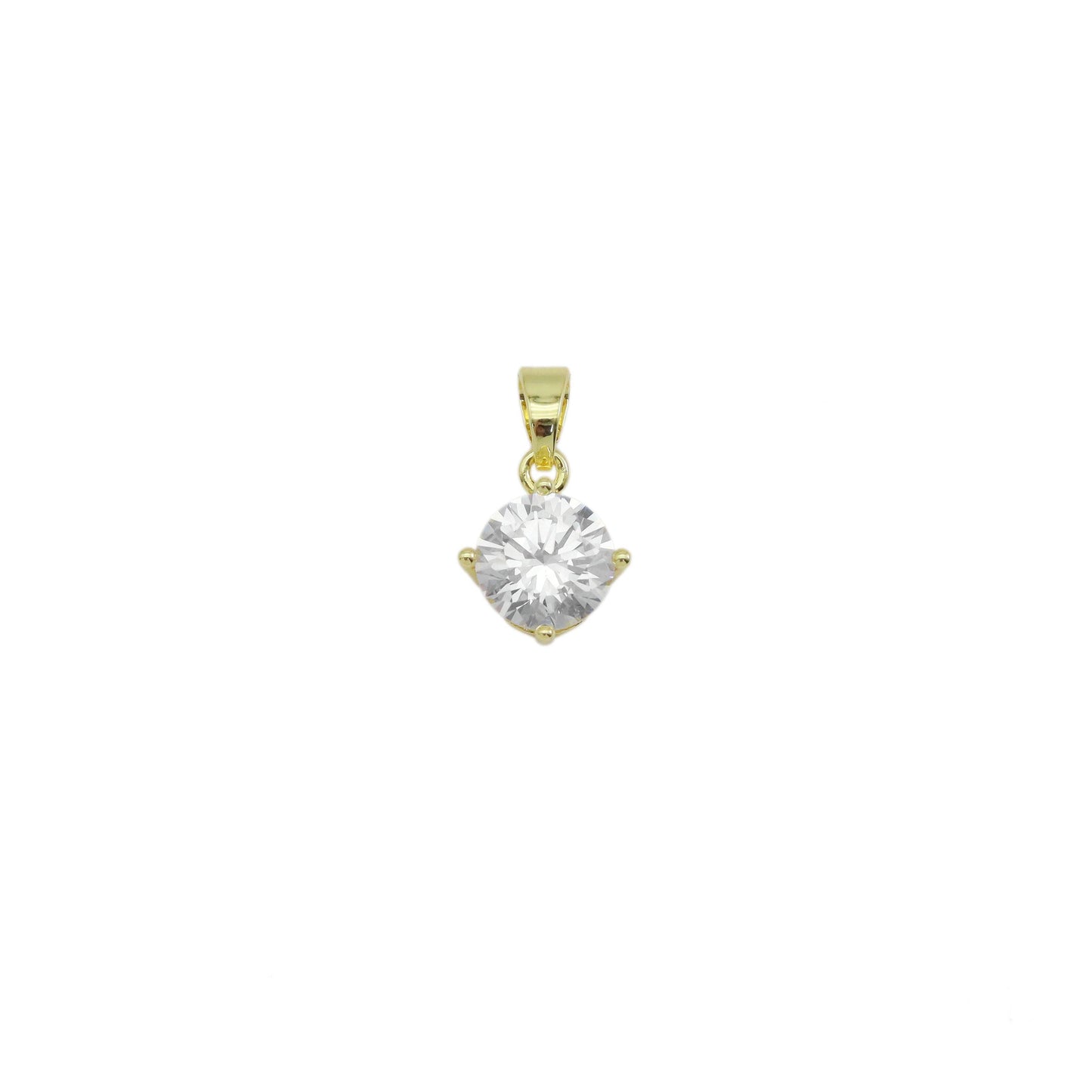 Big Round CZ Diamond Charm, Sku#LX473