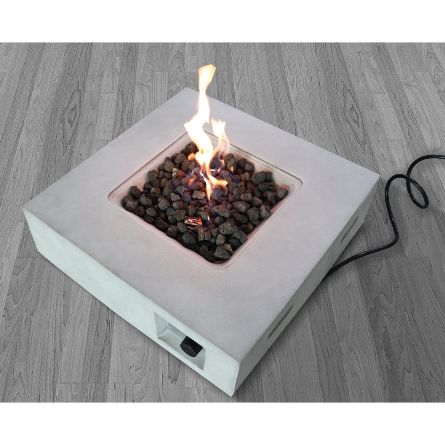 Fiber Reinforced Concrete Propane Gas Fire Pit Table