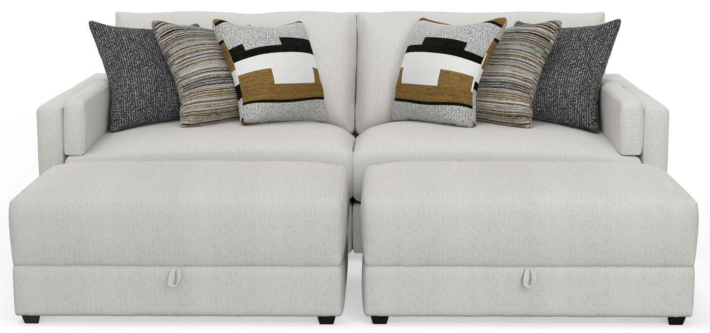 Trevor - Extra Deep Oversized Sofa With Included Storage Cocktail Ottoman