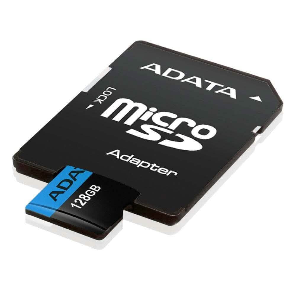 ADATA Memory Card 128GB Class 10 MicroSD with Adapter for Smartphones/Tablets (Refurbished)