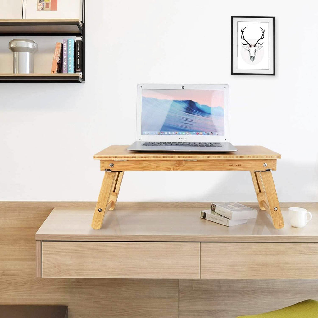 Adjustable Bamboo Laptop Desk